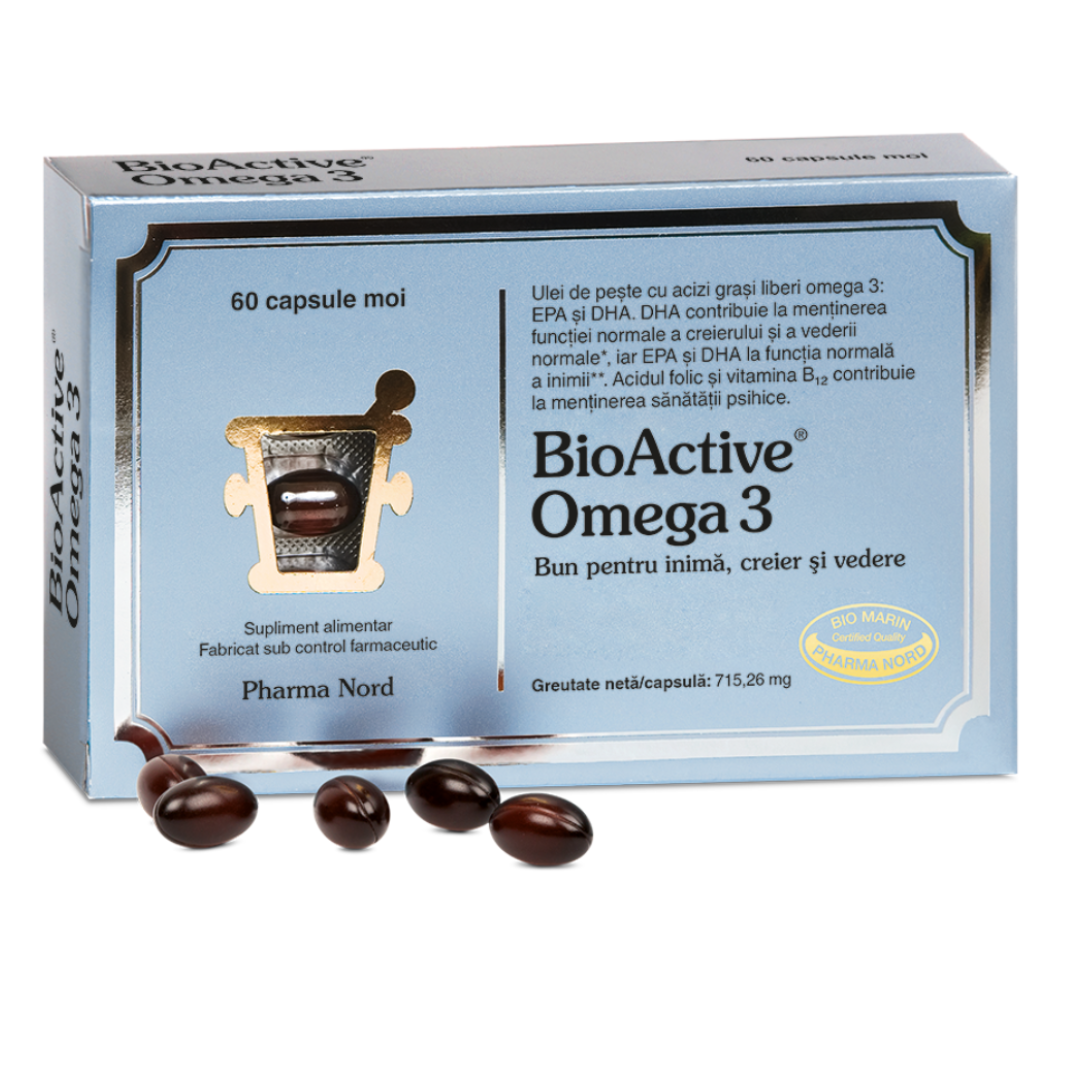 BioActive Omega 3, 60 capsule, Pharma Nord