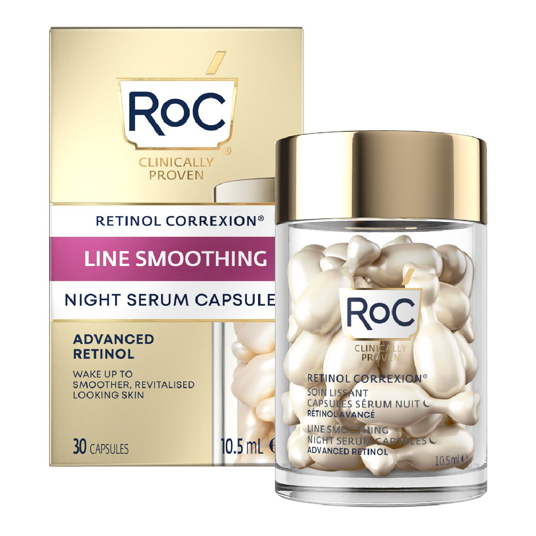 Capsule pentru ten, Retinol Correxion Line Smoothing, 30 bucati, RoC Skincare