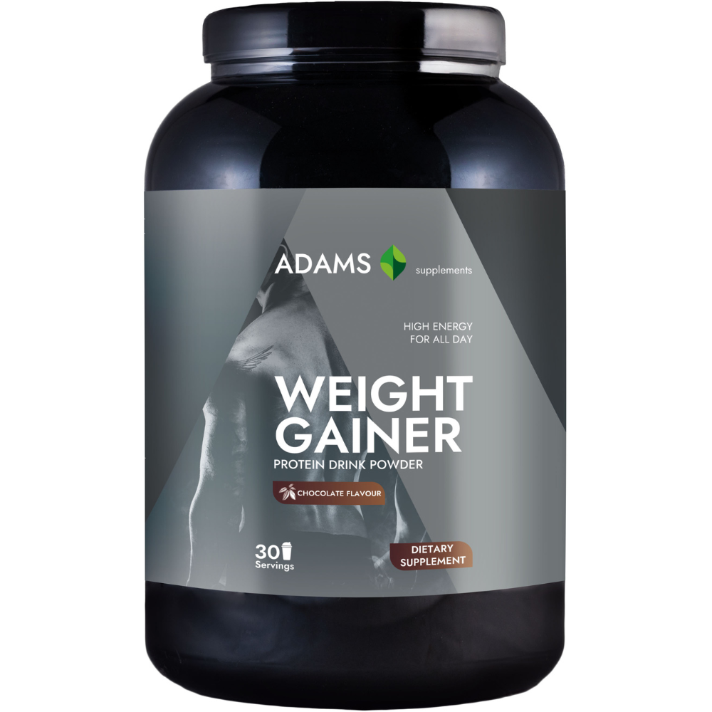 Weight Gainer cu aroma de ciocolata, 1500g, Adams Vision