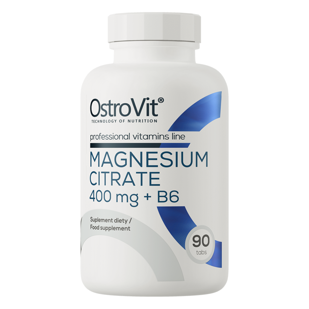 Citrat de magneziu 400mg si vitamina B6, 90 tablete, OstroVit