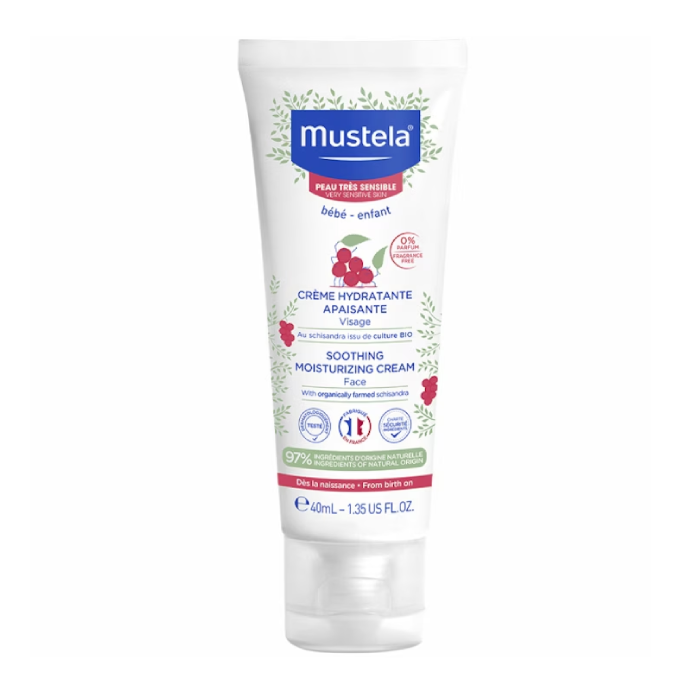 Crema hidratanta calmanta fata piele sensibila, 40 ml, Mustela