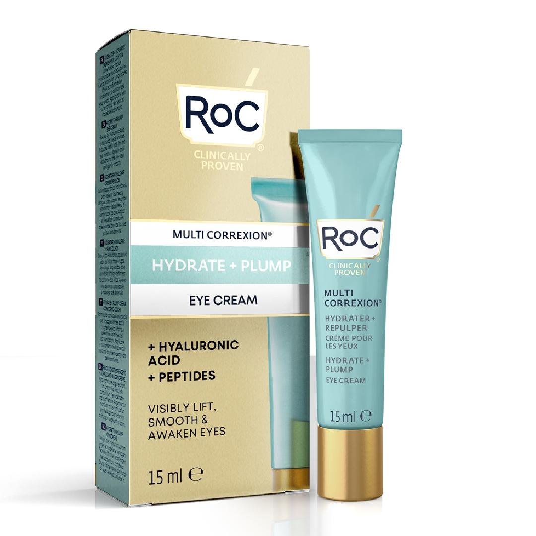 Crema pentru ochi Multi Correxion Hydrate + Plump, 15ml, RoC Skincare