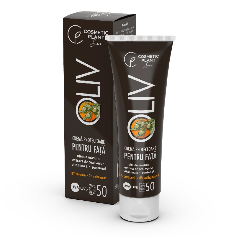 Crema protectoare pentru fata OLIV cu SPF50, 50 ml, Cosmetic Plant