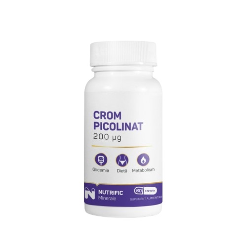 Crom Picolinat 200mg, 60 capsule, Nutrific