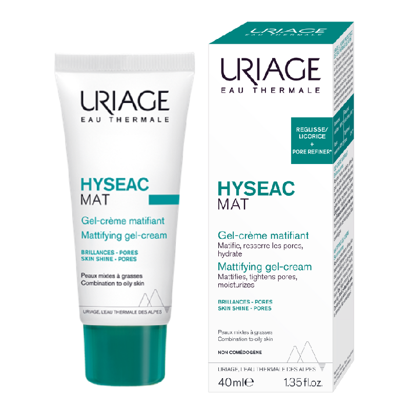 Gel crema matifiant Hyseac Mat, 40 ml, Uriage