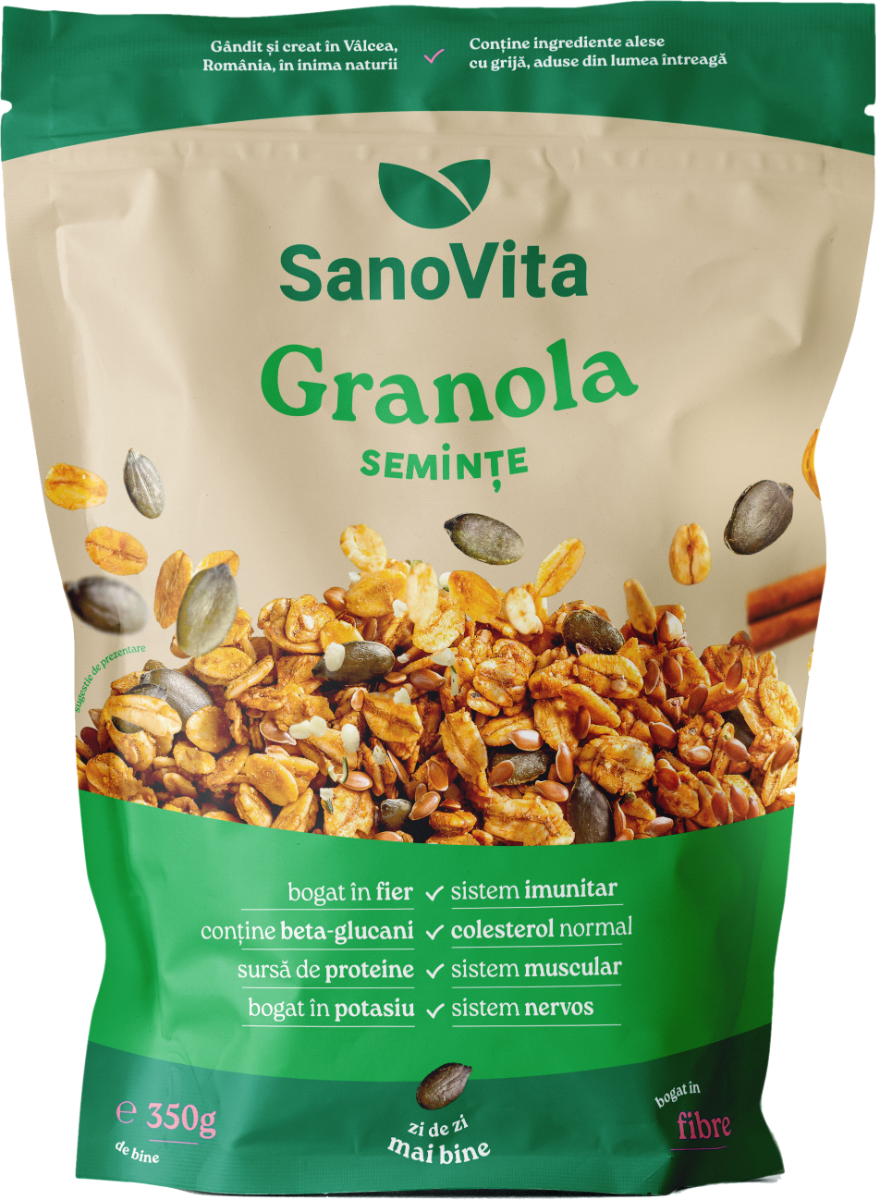 Granola cu seminte, 350g, SanoVita