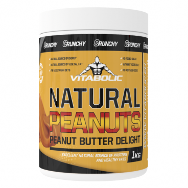 Natural Peanuts Butter Smooth, 1kg, Vitabolic