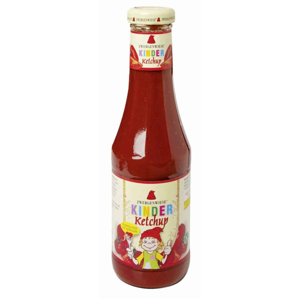 Ketchup Eco pentru copii cu indulcitor din mere fara gluten, 550ml, Zwergenwiese