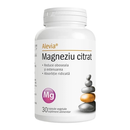 Magneziu Citrat, 30 capsule, Alevia