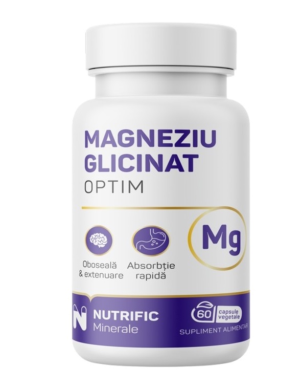 Magneziu Glicinat Optim, 60 capsule, Nutrific