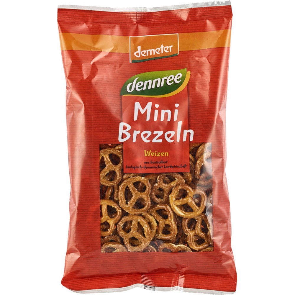 Mini covrigei eco din grau Demeter, 150g, Dennree