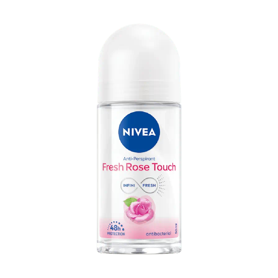 Deodorant roll-on pentru femei Fresh Rose Touch, 50ml, Nivea