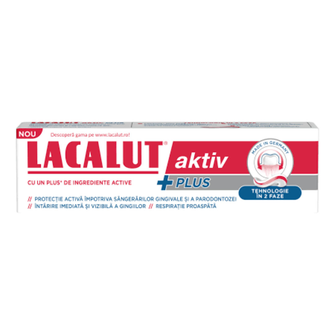 Pasta de dinti Lacalut Aktiv Plus, 75ml, Zdrovit