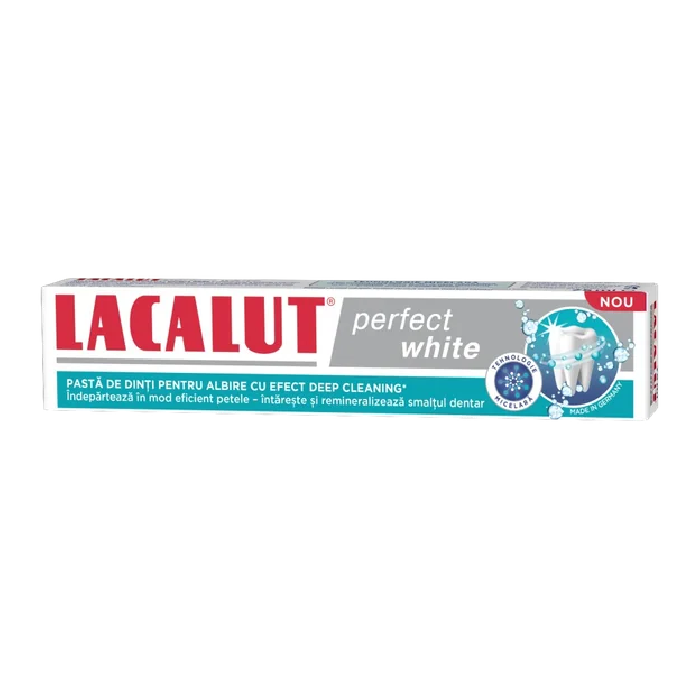 Pasta de dinti Lacalut Perfect White, 75ml, Zdrovit