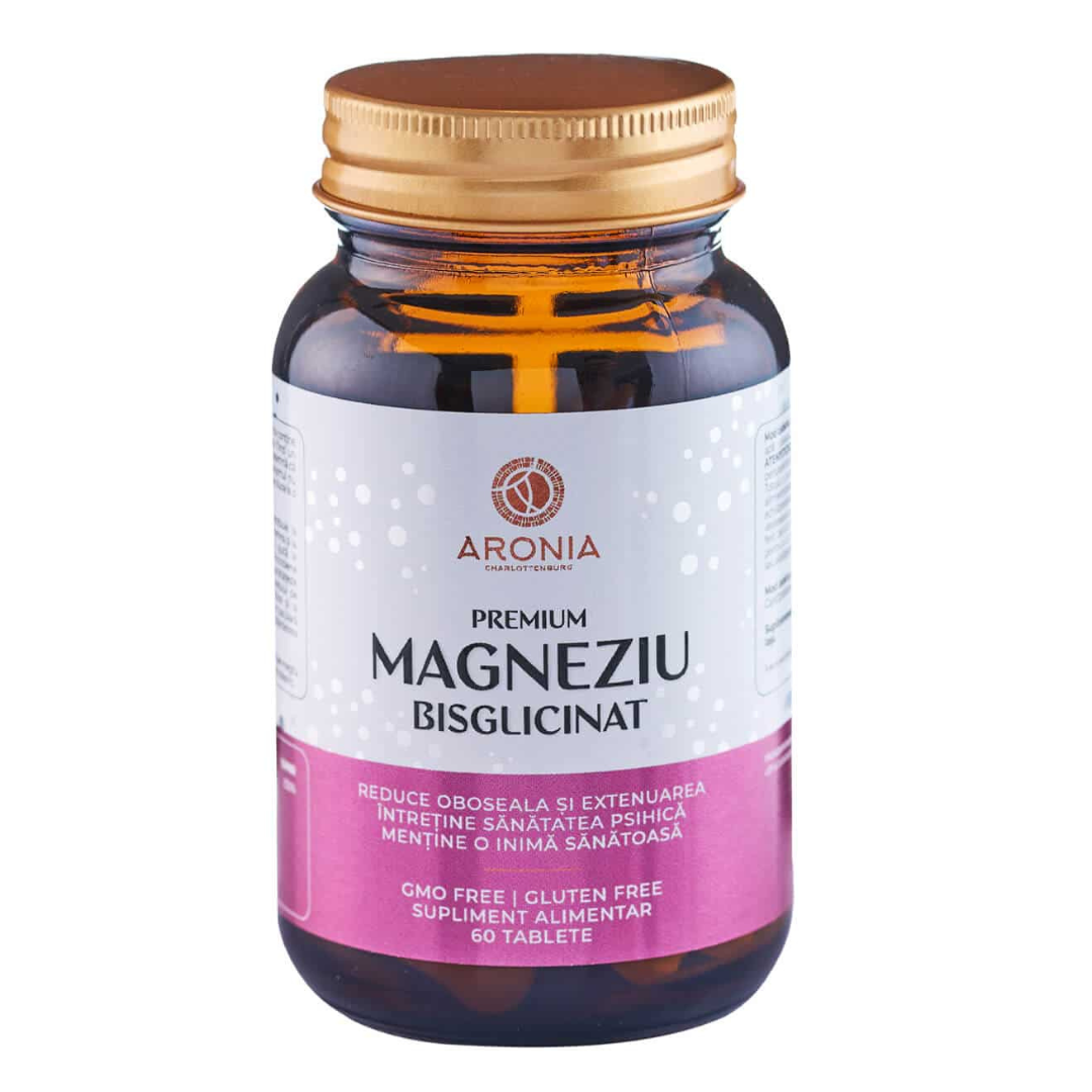 Premium Magneziu Bisglicinat, 60 tablete, Aronia Charlottenburg