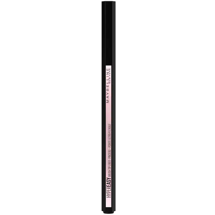 Tus lichid cu aplicator pensula Hyper Easy 800 Pitch Black, 0.6g, Maybelline