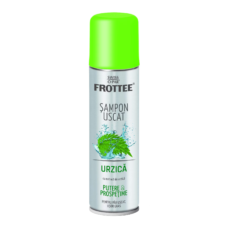 Sampon uscat Frottee urzica, 200 ml, Swiss O Par