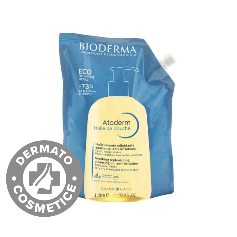 Ulei de dus Eco rezerva Atoderm, 1000ml, Bioderma