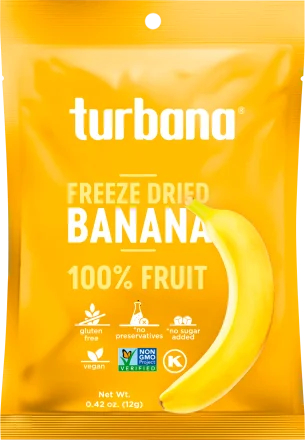 Banane liofilizata deshidratate, 12g, Turbana