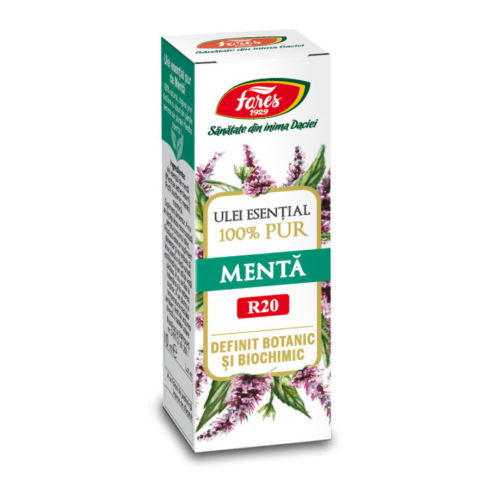 Ulei esential de Menta, 10 ml, Fares