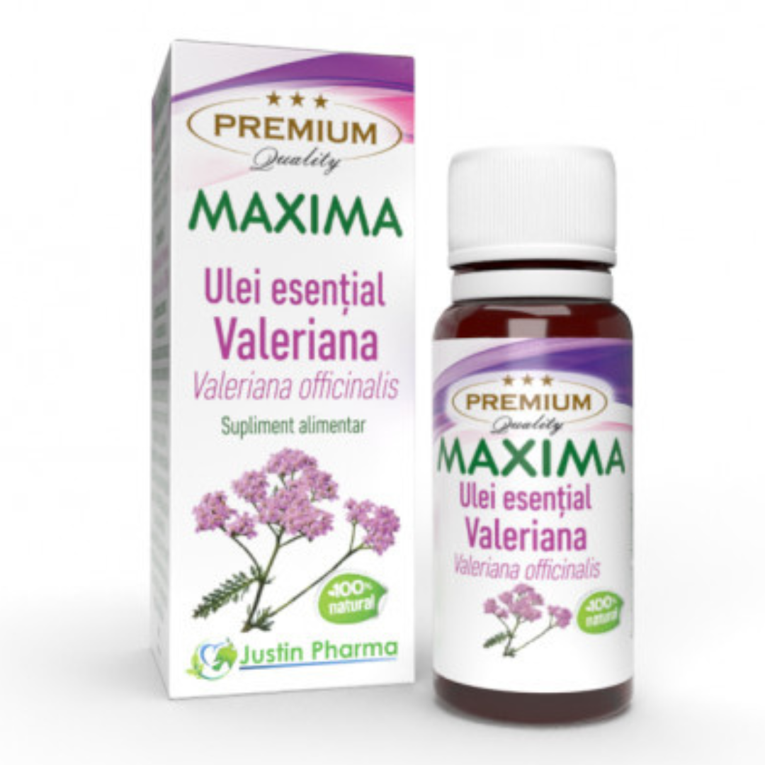 Ulei esential Valeriana 5 ml, uz intern, Justin Pharma