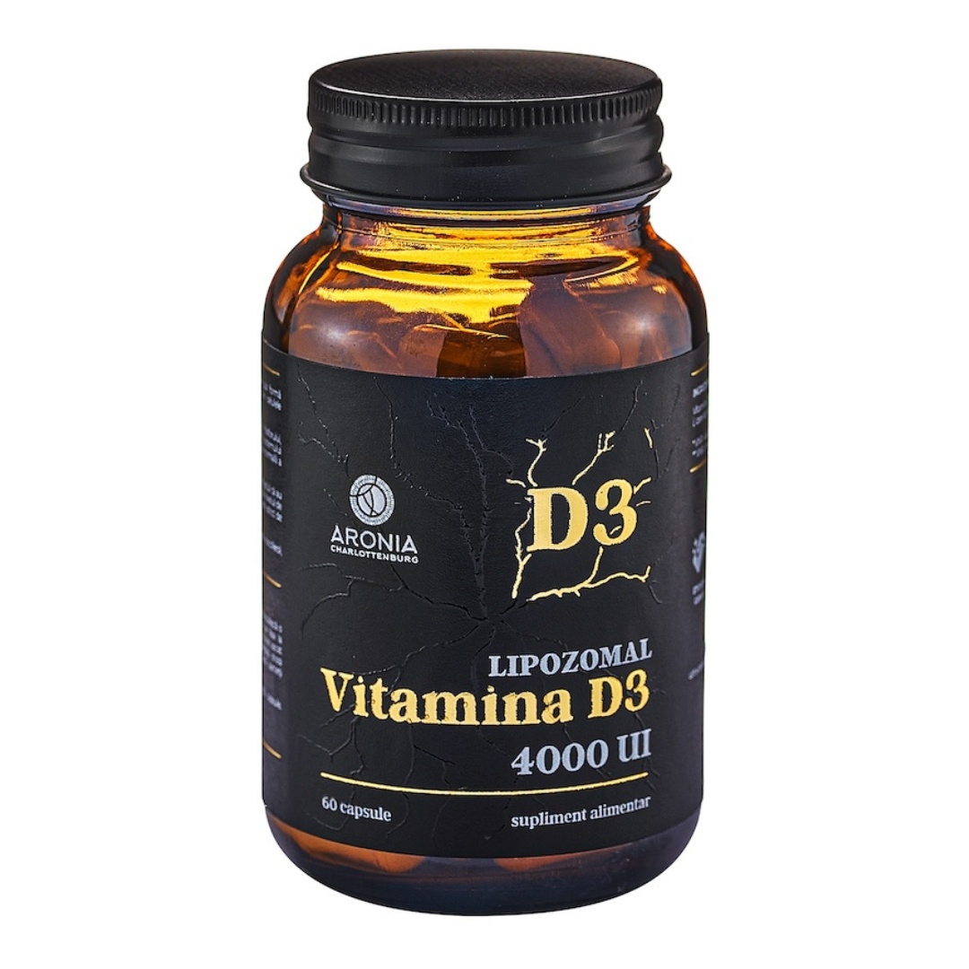 Vitamina D3 lipozomală, 4000UI, 60 capsule, Aronia Charlottenburg