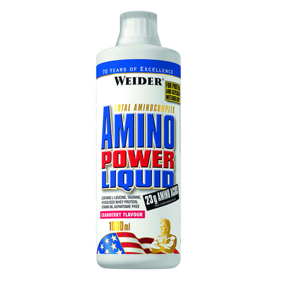 Aminoacizi lichizi cu aroma de merisoare Amino Power Liquid, 1000ml, Weider