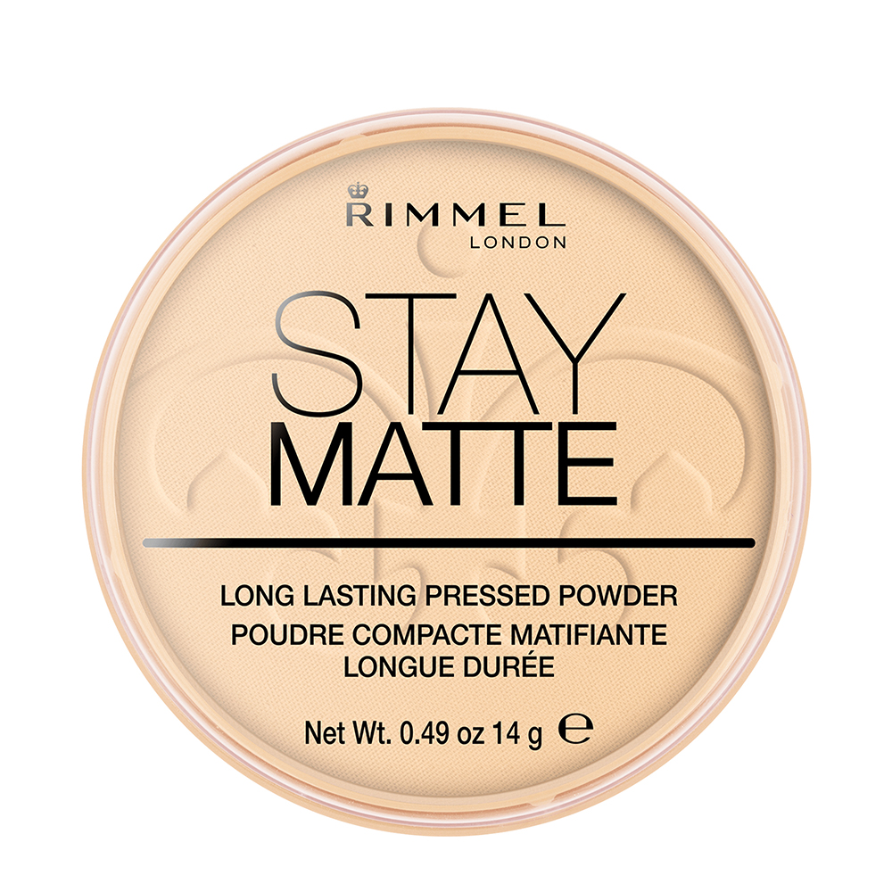 Pudra compacta Stay Matte 001 Transparent, 14g, Rimmel London