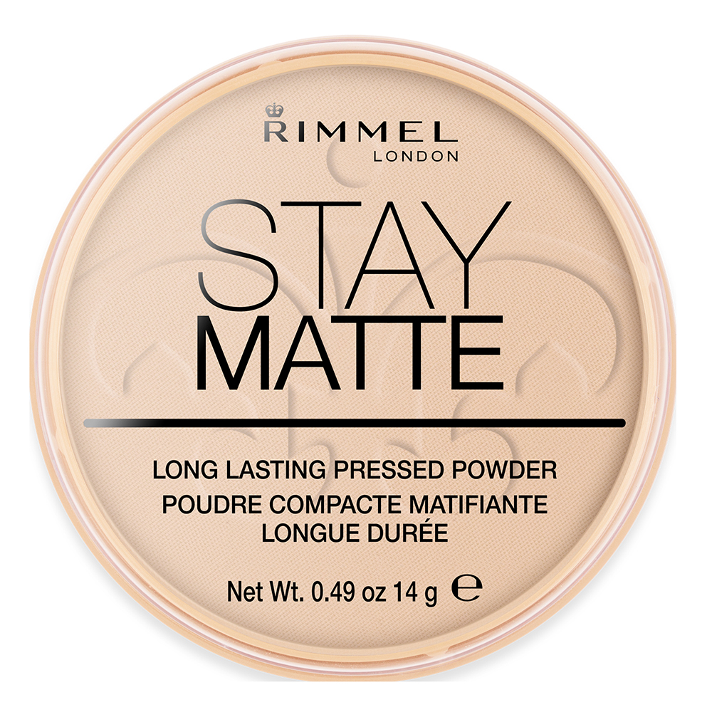 Pudra compacta Stay Matte 003 Peach Glow, 14g, Rimmel London