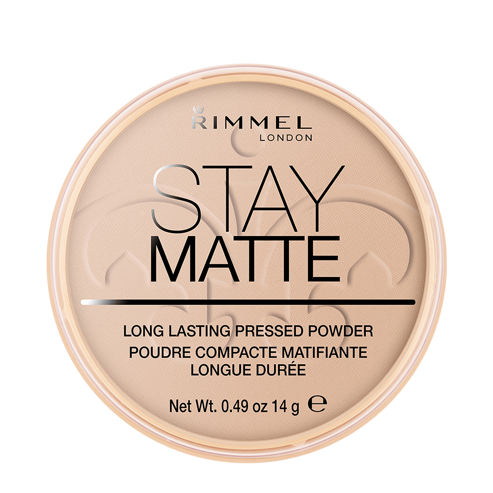 Pudra compacta Stay Matte 005 Silky Beige, 14g, Rimmel London