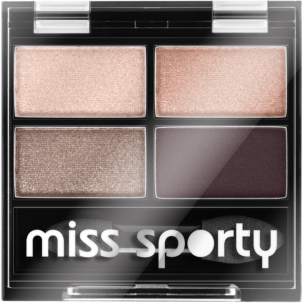 Paleta de farduri pentru pleoape Studio Color Quattro 408 Smoky Rose, 5g, Miss Sporty