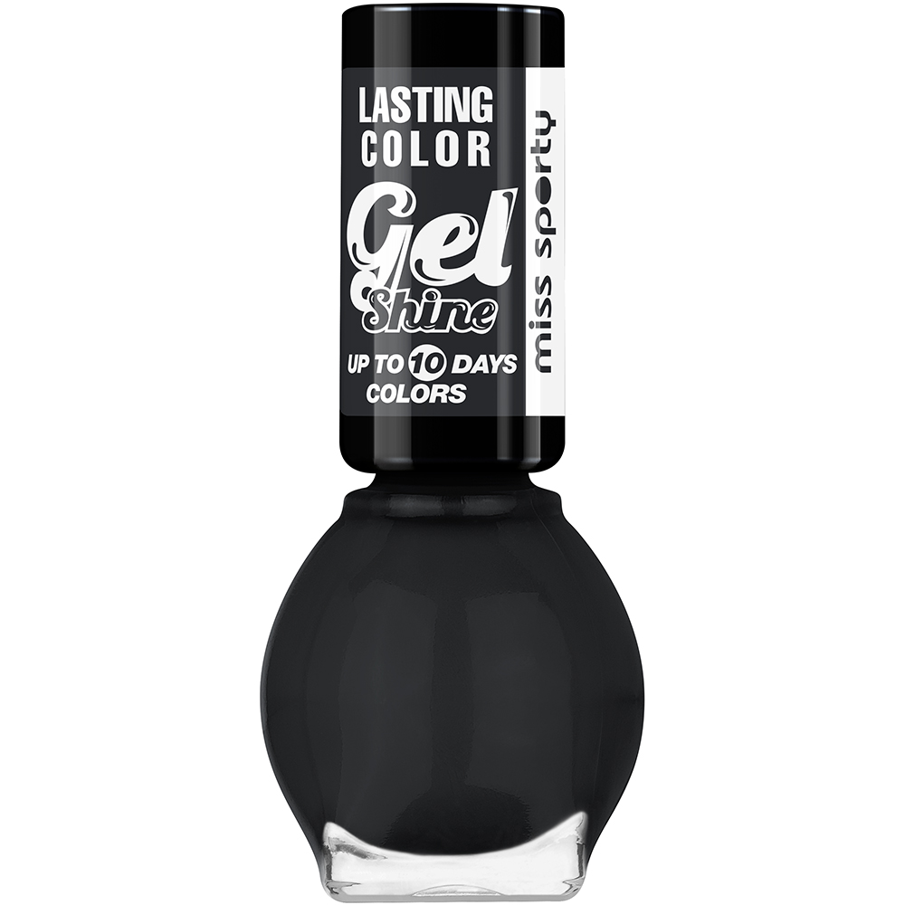 Lac de unghii Lasting Color 080 Fatal Black, 7ml, Miss Sporty