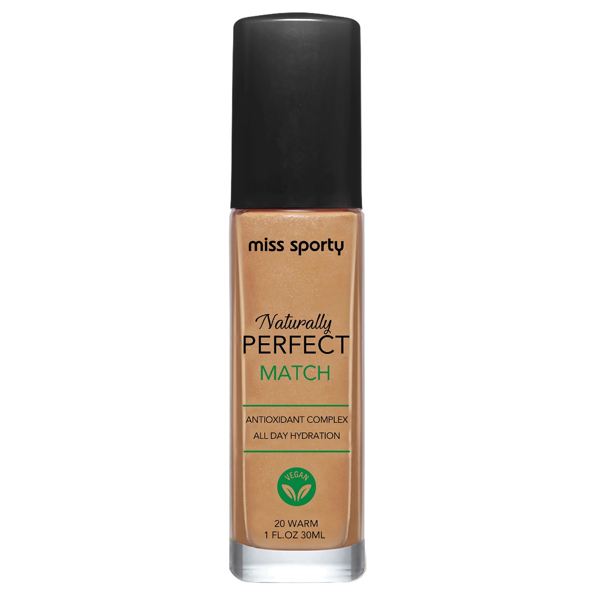 Fond de ten Naturally Perfect Match 20 Warm, 30ml, Miss Sporty