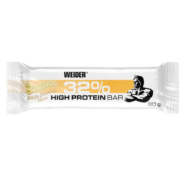 Baton proteic cu aroma de banane 32%, 60g, Weider