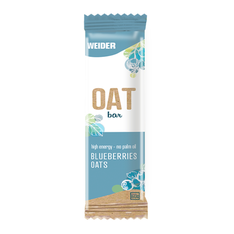 Baton din ovaz cu aroma de blueberries Oat Bar, 60g, Weider