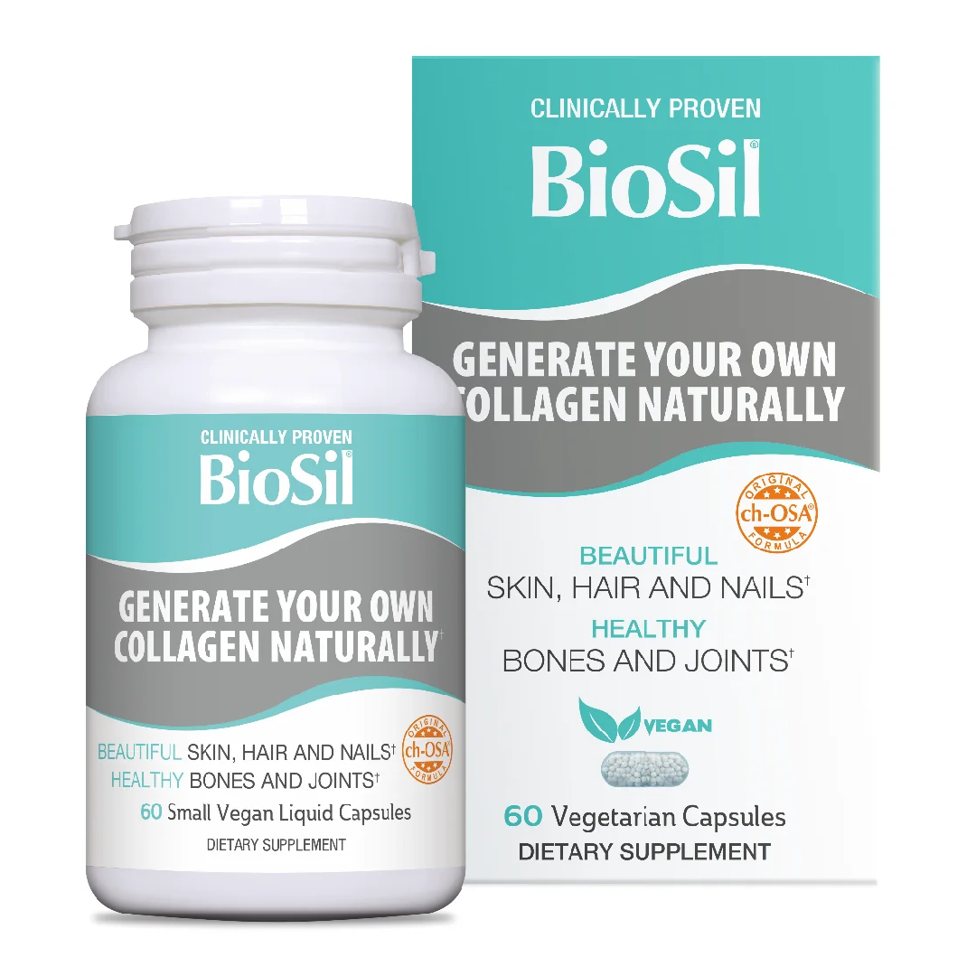 Colagen natural capsule, 60 capsule vegane, Biosil