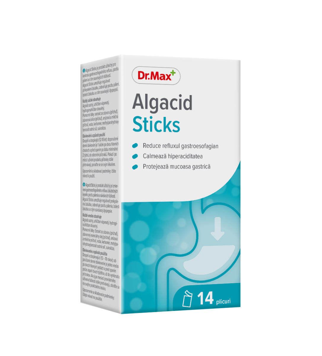 Dr. Max Algacid Sticks, 14 plicuri