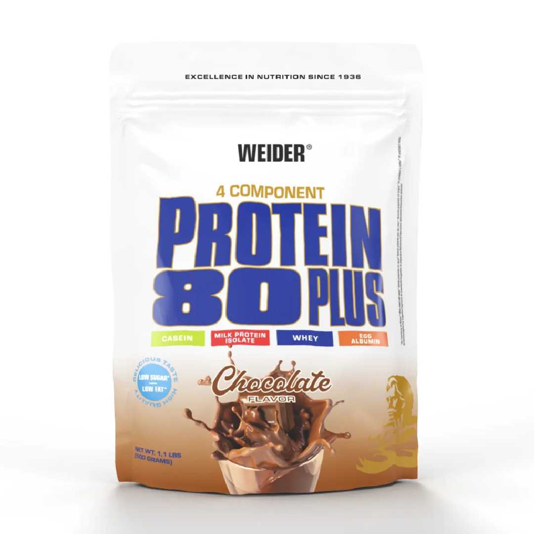 Pudra proteica cu aroma de Chocolate Protein 80+, 500g, Weider