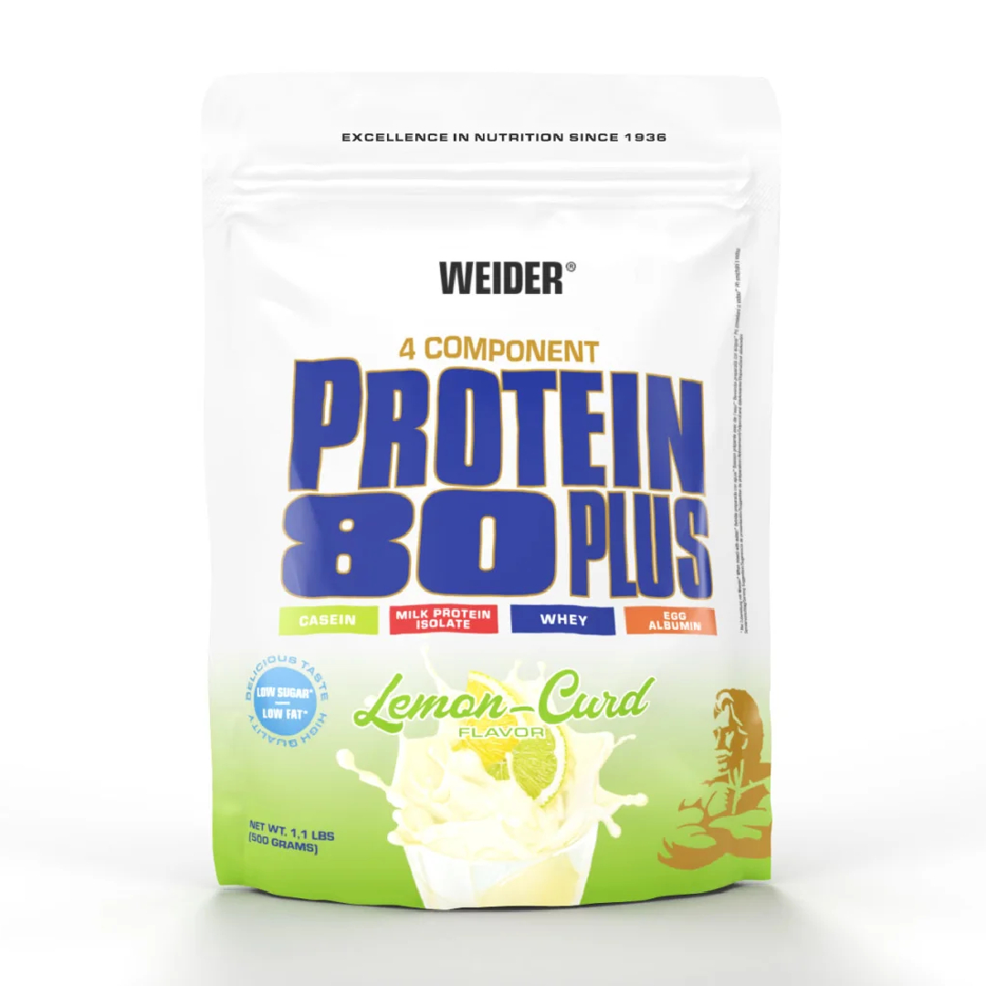 Pudra proteica cu aroma de Lemon-Curd Protein 80+, 500g, Weider