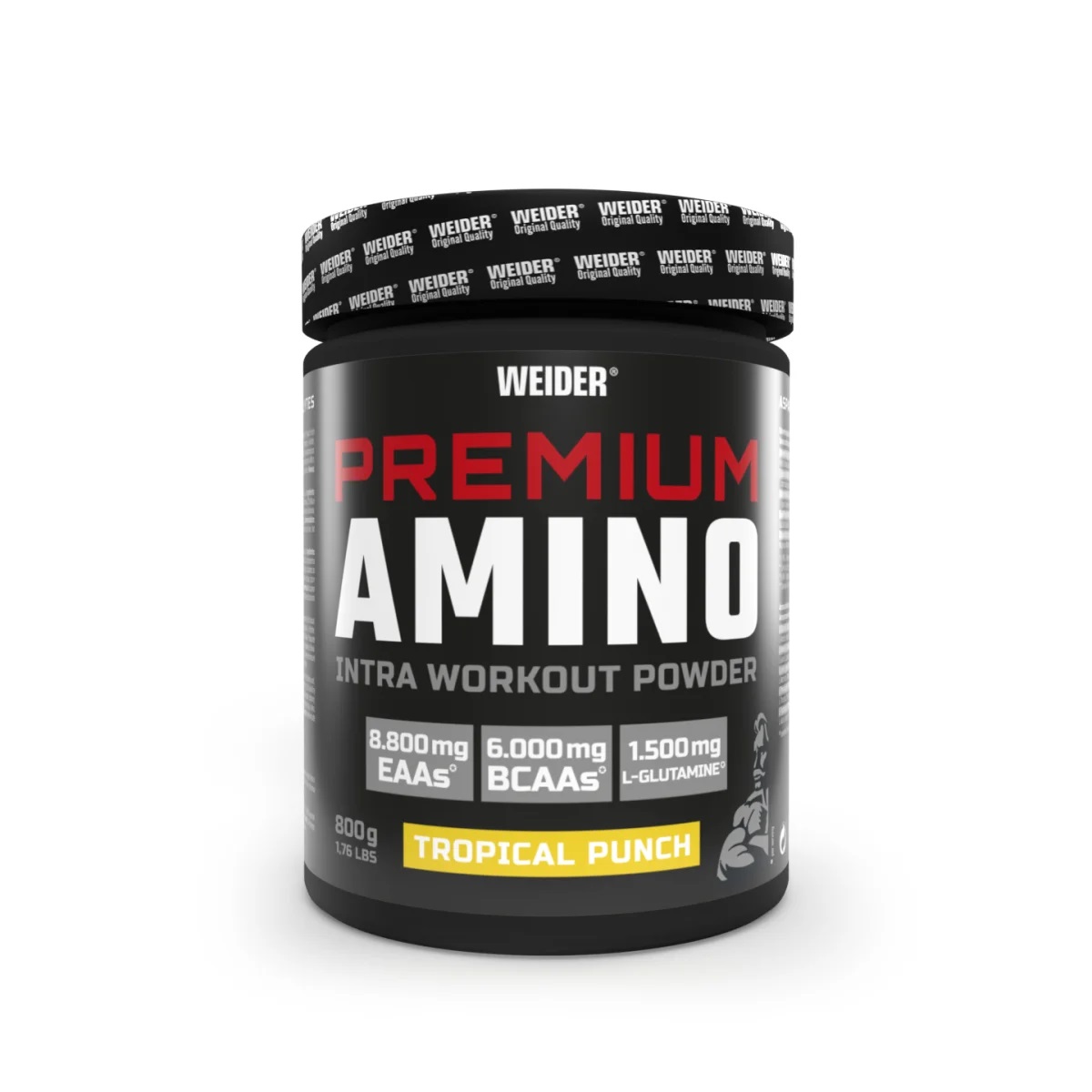 Aminoacizi pulbere cu aroma de Tropical Premium Amino Powder, 800g, Weider