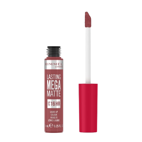 Ruj lichid Lasting Mega Matte 210 Rose & Shine, 7.4ml, Rimmel London ​