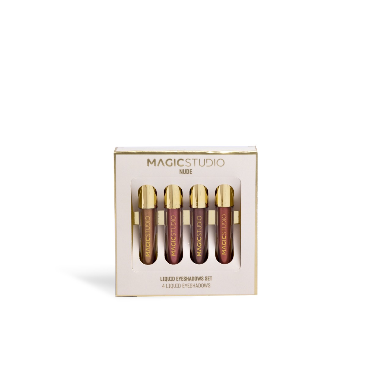 Set 4 farduri de pleoape lichide nude, 4 x 1.2ml, Magic Studio