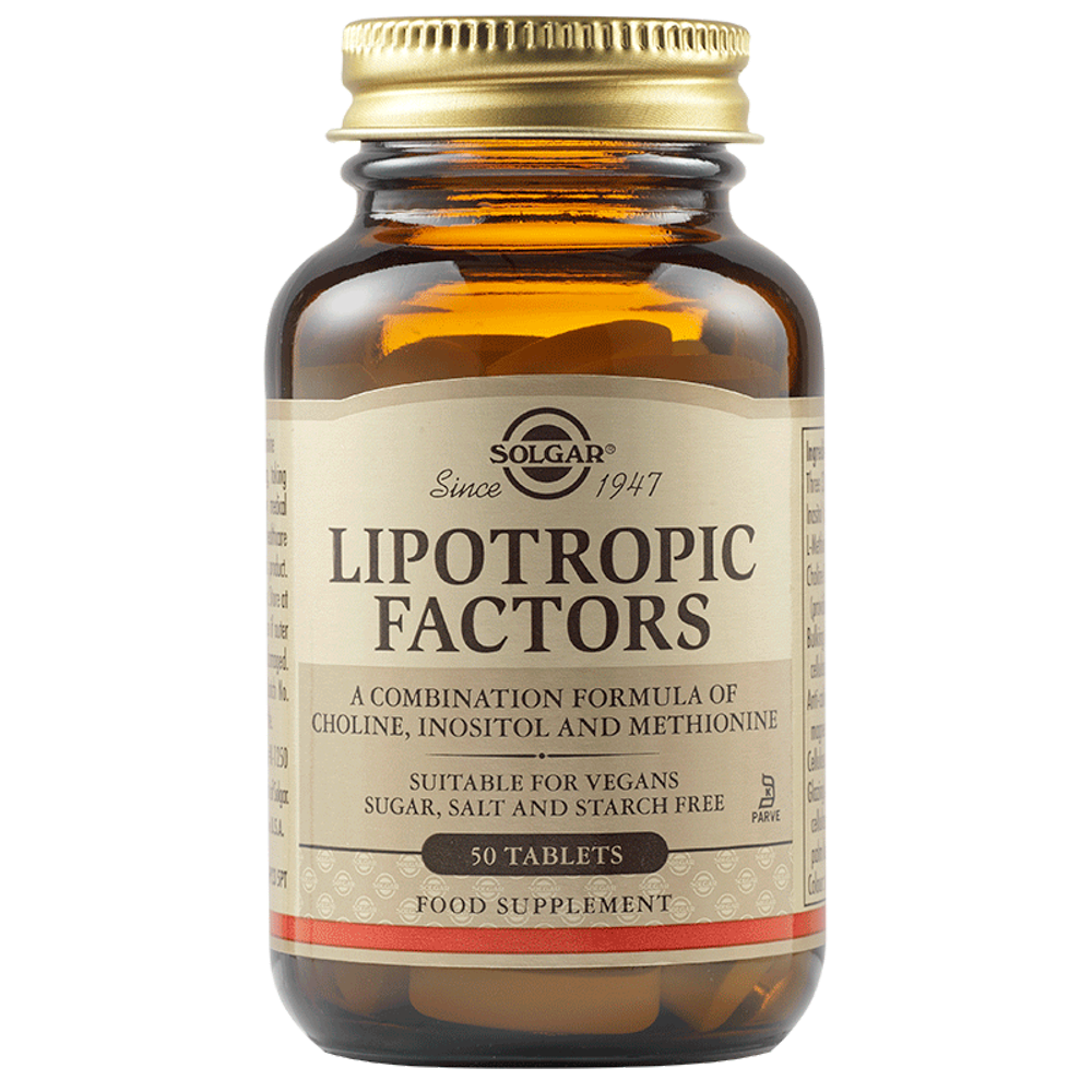 Factori Lipotropici, 50 tablete, Solgar