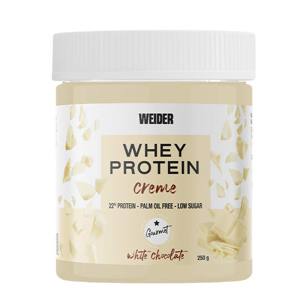 Crema proteica cu aroma de ciocolata alba Whey Protein White Spread, 250g, Weider