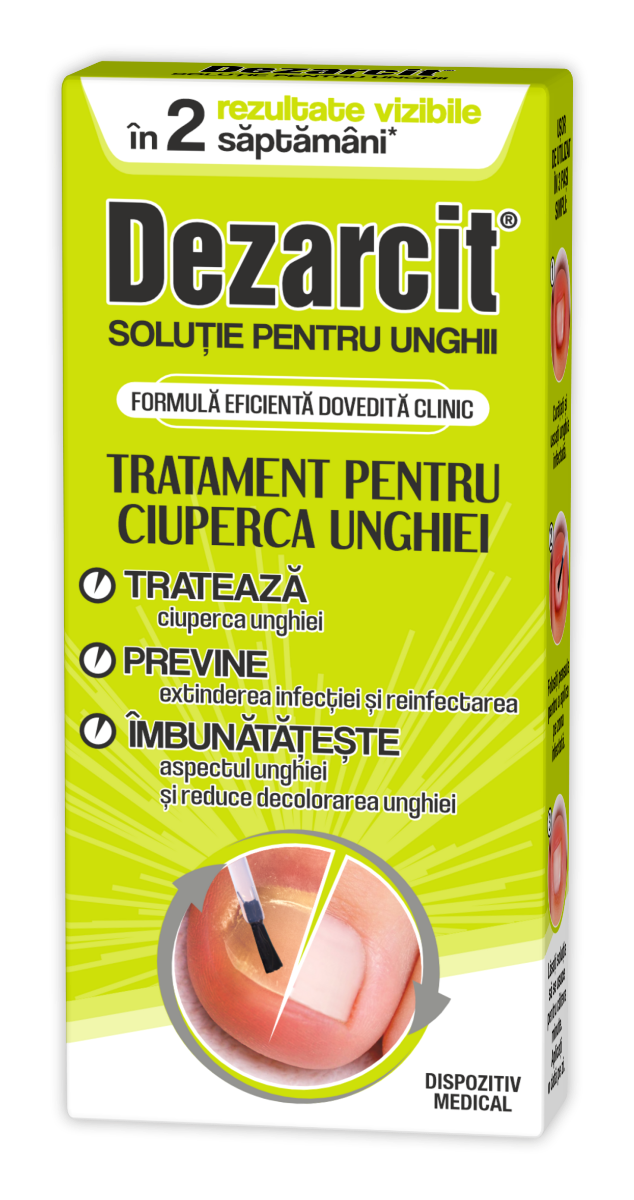 Solutie pentru tratament ciuperca unghiei, 5ml, Dezarcit