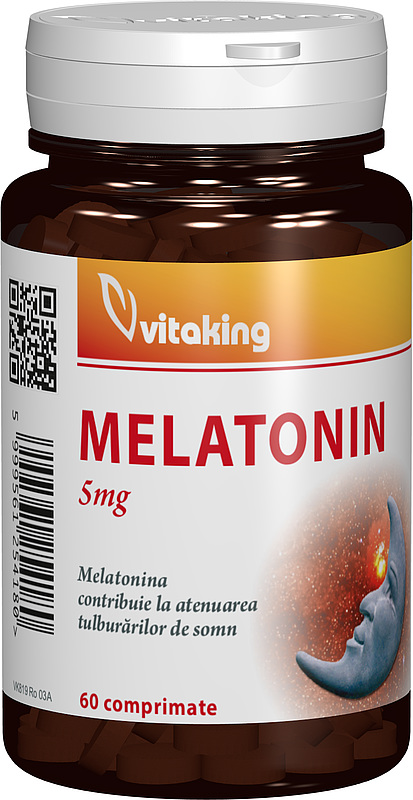 Melatonina 5mg, 60 comprimate, Vitaking