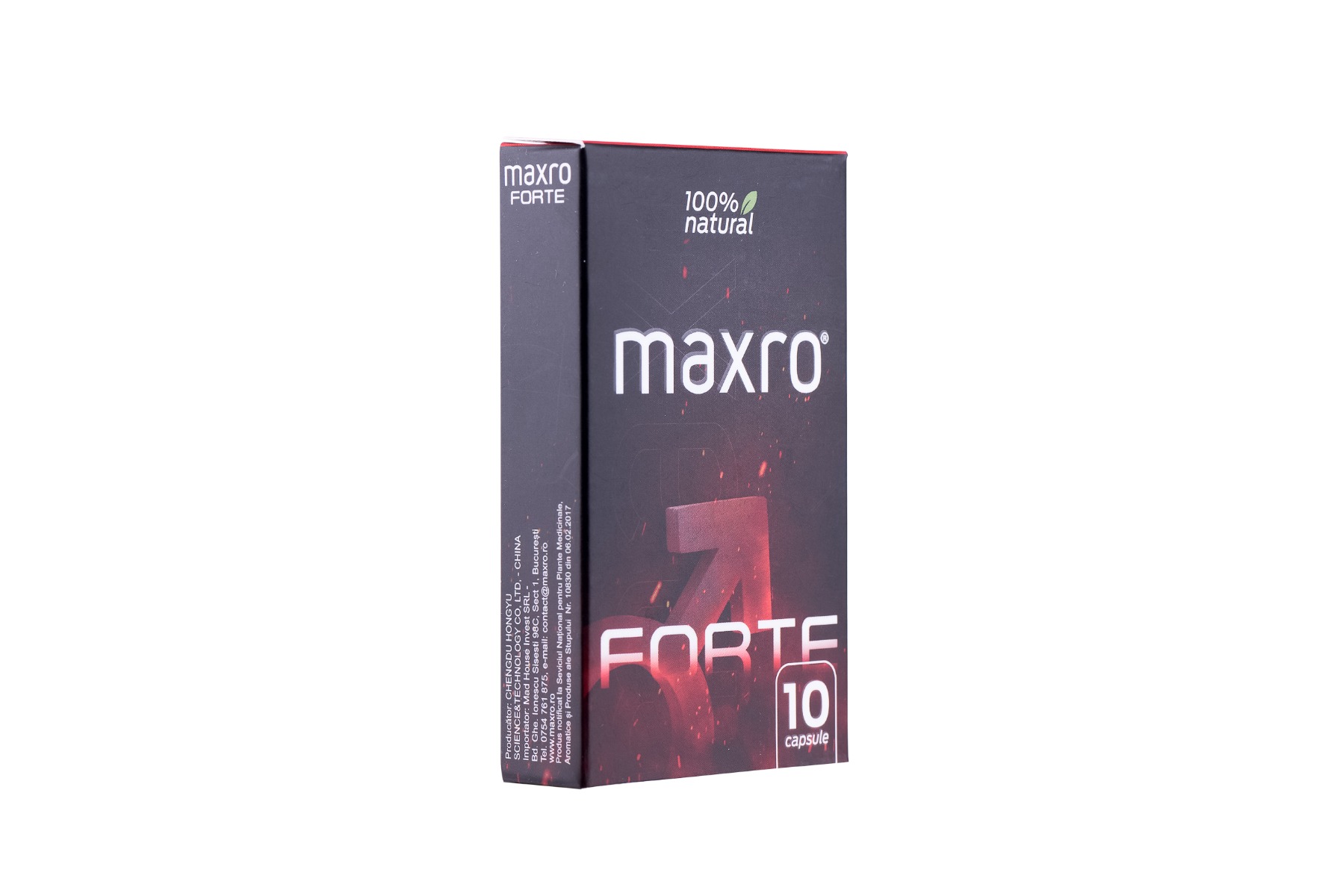 Supliment pentru potenta Forte, 10 capsule, Maxro