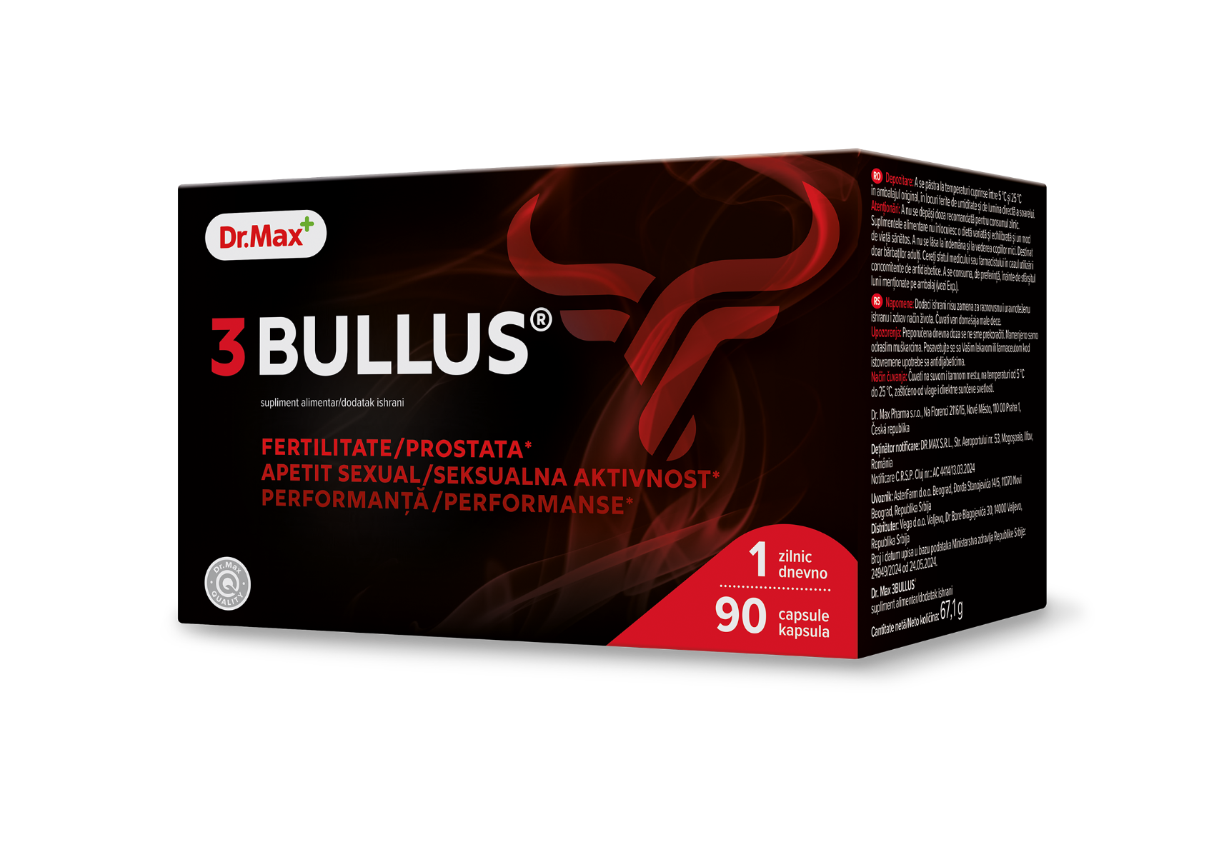 Dr. Max 3BULLUS, 90 capsule