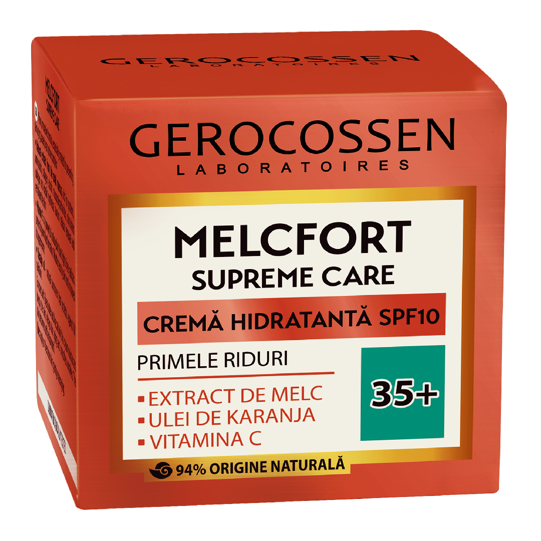 Crema hidratanta primele riduri 35+, SPF10, Melcfort, 50 ml, Gerocossen