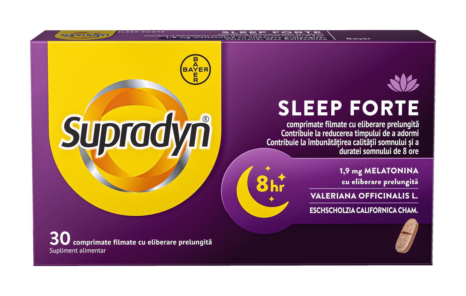 Supradyn Sleep Forte, 30 comprimate filmate, Bayer